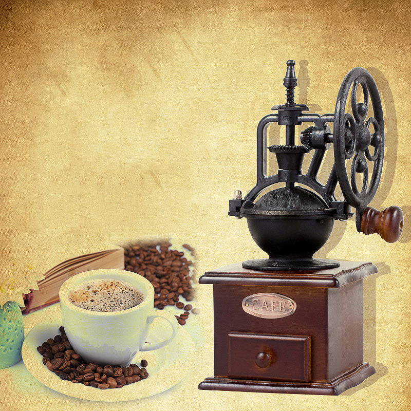 Wooden Manual Coffee Grinder with Ceramic Core