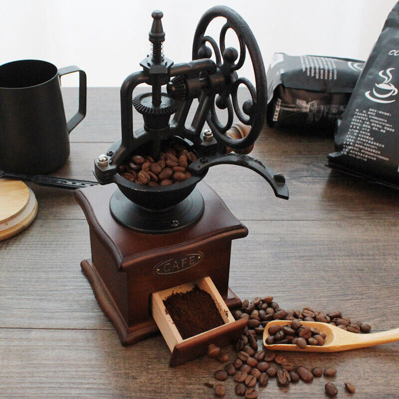 Wooden Manual Coffee Grinder with Ceramic Core