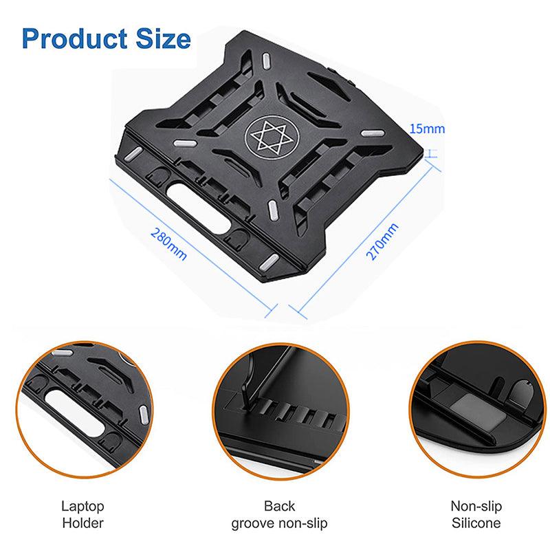 Ergonomic Adjustable Laptop Stand with Phone Holder