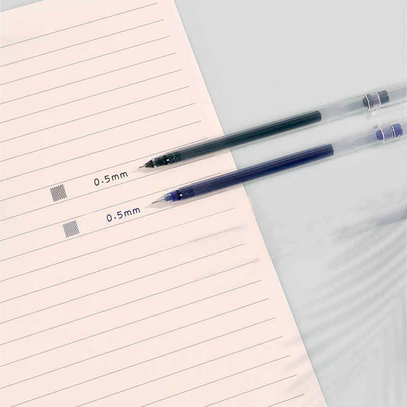 12PCS Rollerball Gel Pen Set Fine Point 0.5mm for Office & School Use