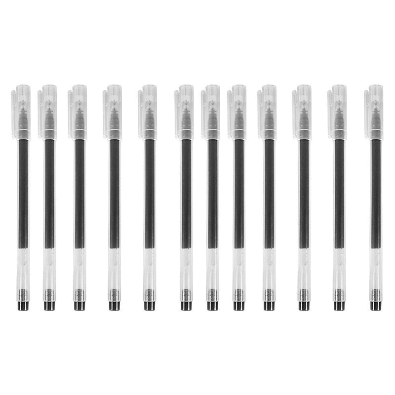 12PCS Rollerball Gel Pen Set Fine Point 0.5mm for Office & School Use