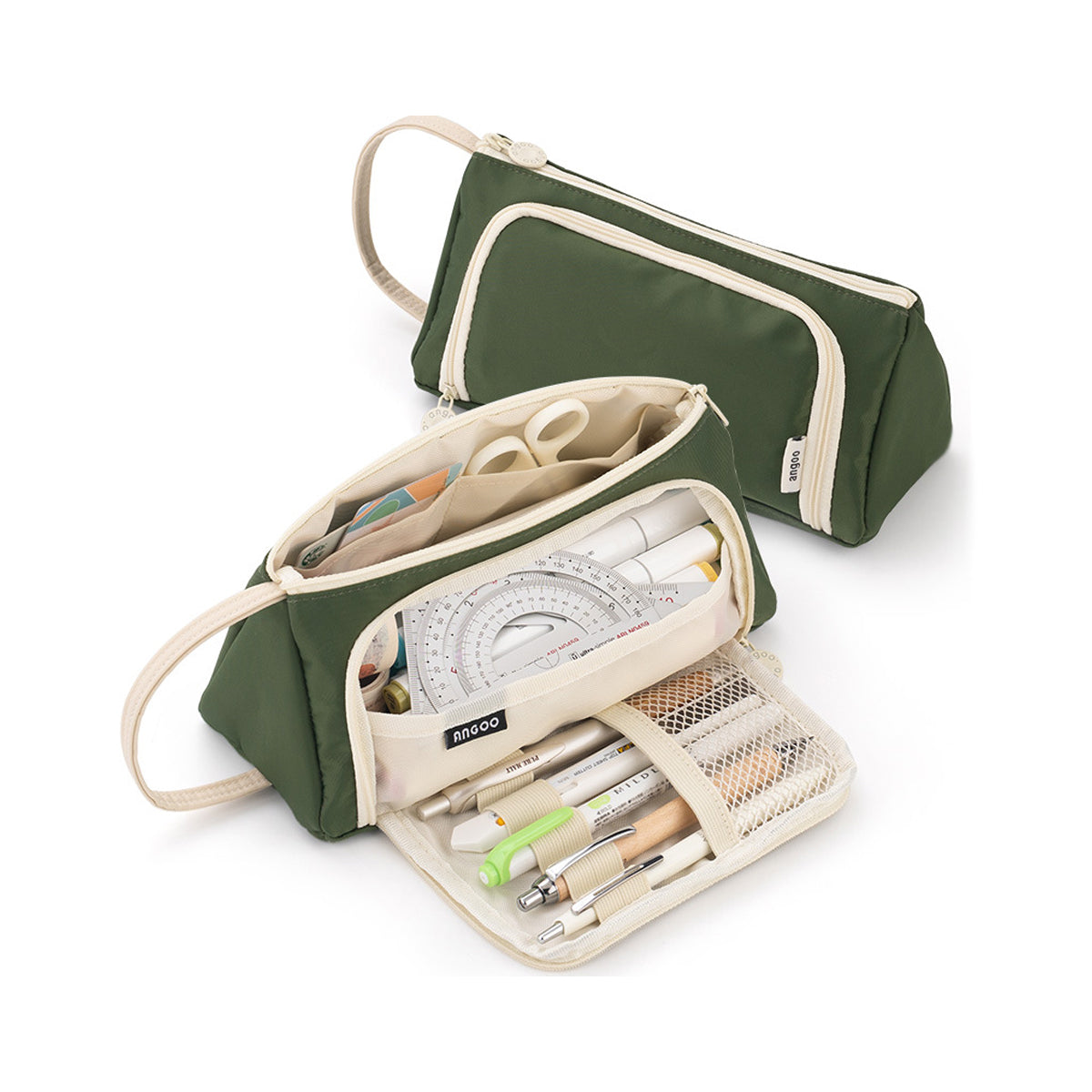 Pencil Case Large Capacity Multi-Layer with Waterproof Fabric