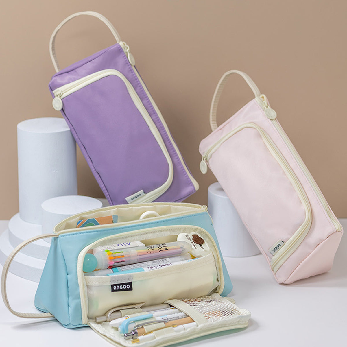Pencil Case Large Capacity Multi-Layer with Waterproof Fabric