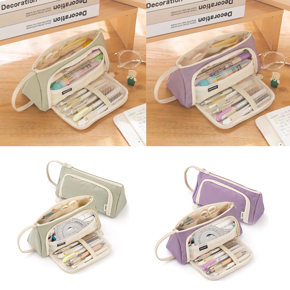 Pencil Case Large Capacity Multi-Layer with Waterproof Fabric