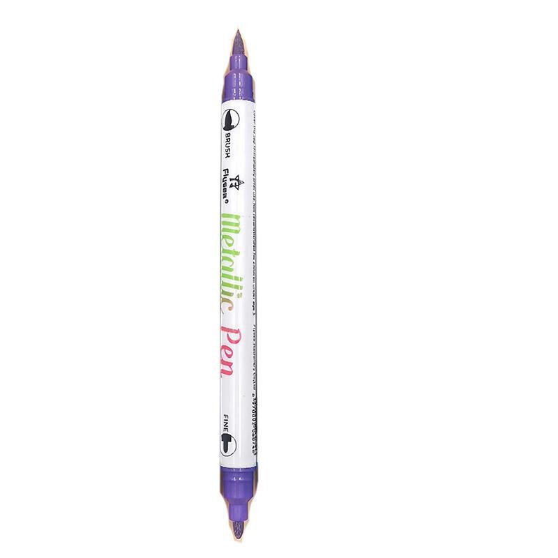 10 Colours Double Head Shimmer Metallic Marker Pens for Photo Album