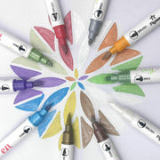 10 Colours Double Head Shimmer Metallic Marker Pens for Photo Album