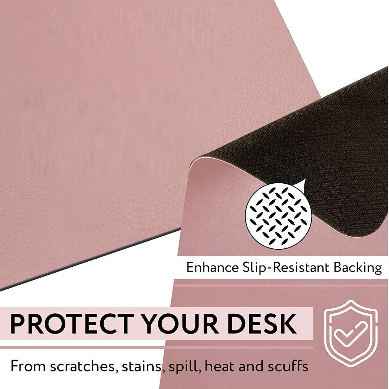 Large Leather Gaming Mouse Pad Waterproof Anti-Slip Desk Mat