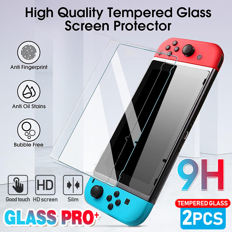 2 Pcs Nintendo Switch Screen Protector 9H Tempered