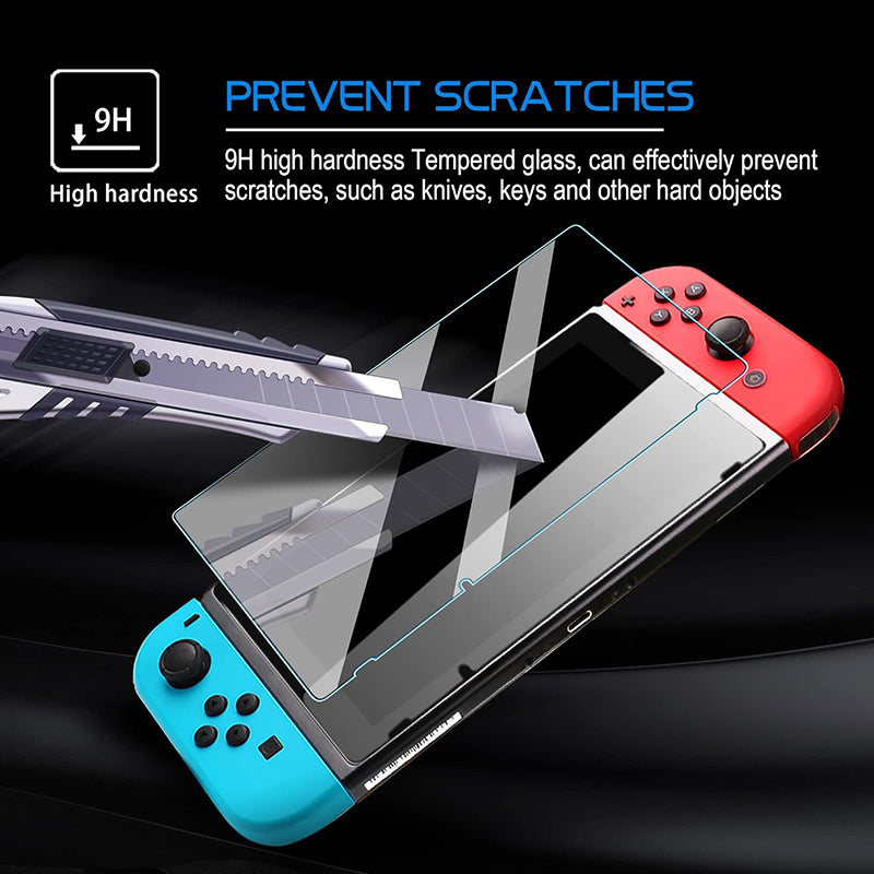 2 Pcs Nintendo Switch Screen Protector 9H Tempered
