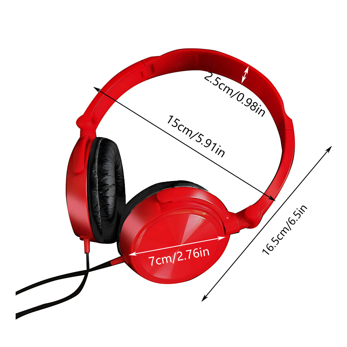 Wired Over-Ear Headphones with Hi-Fi Stereo