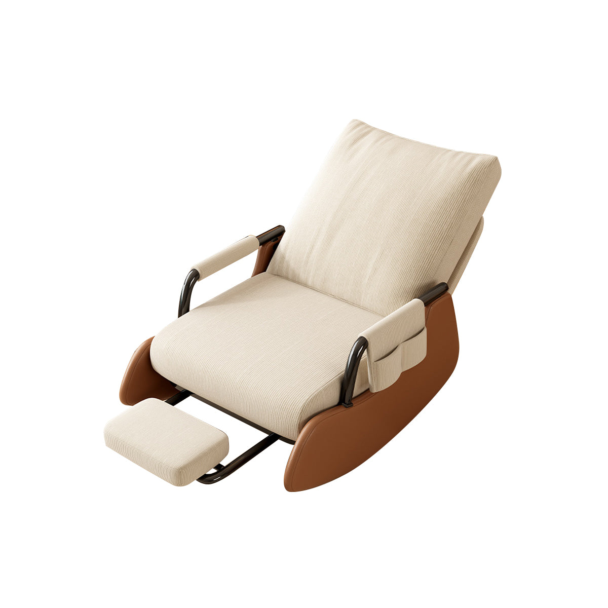 Foldable Recliner Chair 3-Level Adjustable Backrest