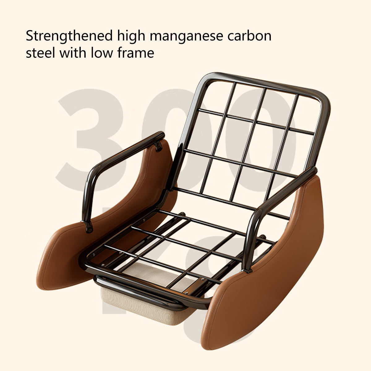 Foldable Recliner Chair 3-Level Adjustable Backrest