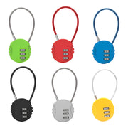 Combination Padlock 3 Digit Long Neck Luggage Lock for Bags and Lockers