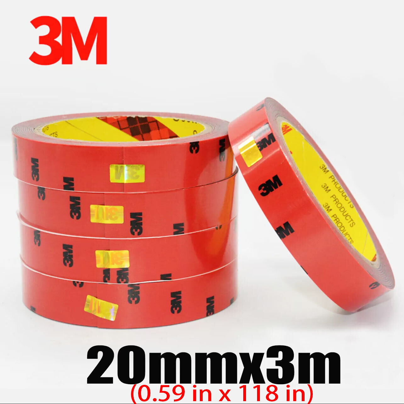 3M Strong Double-Sided Foam Tape Super Sticky for Vehicle & Craft