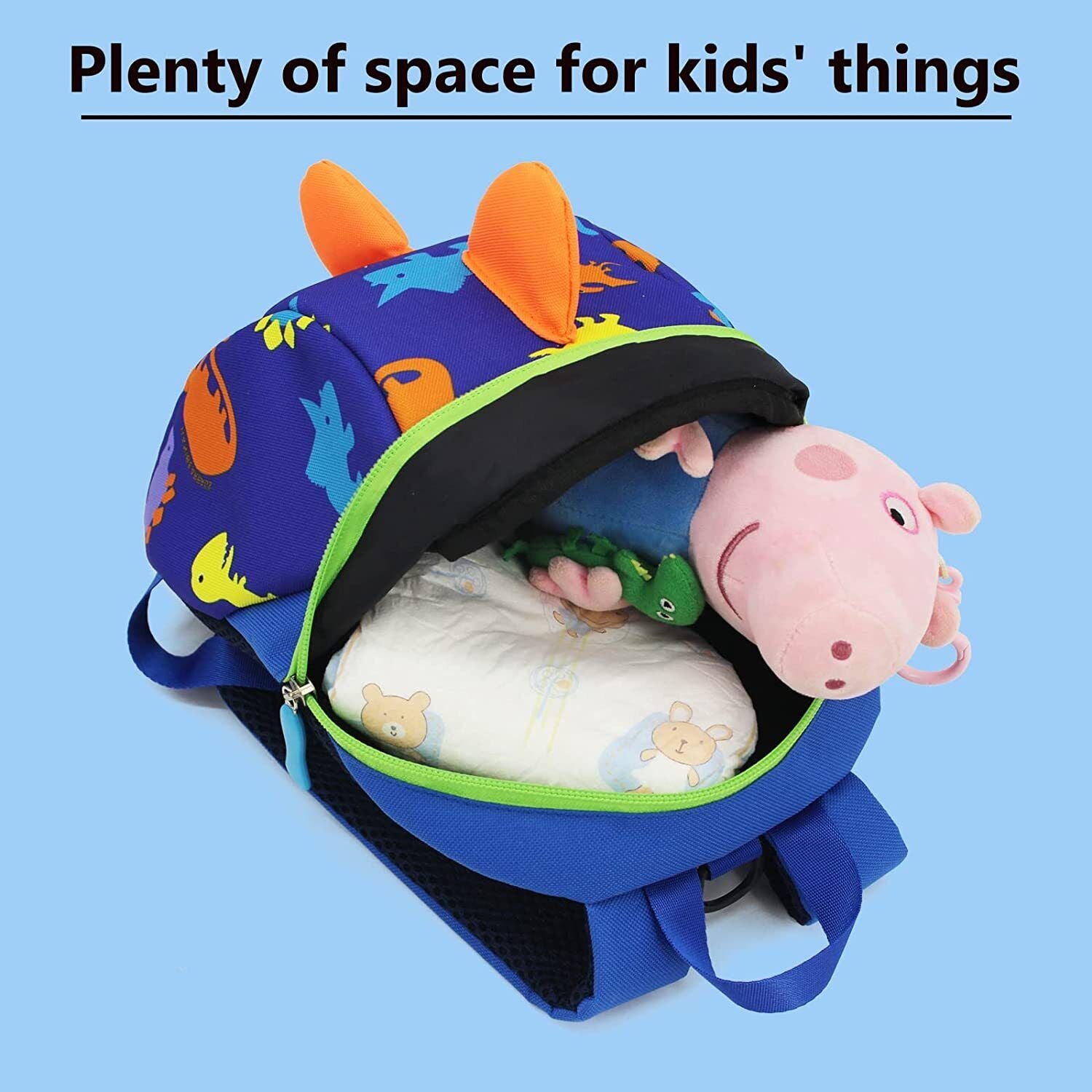 Kids Safety Harness Dinosaur Backpack with Leash