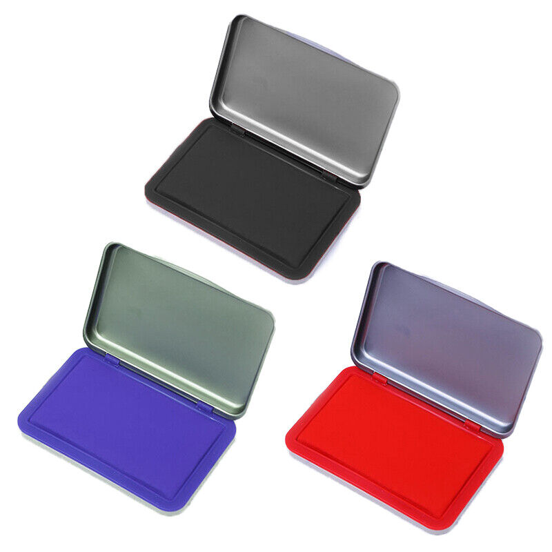 Ink Pad Rubber Stamp Finger Print Craft Office Non-Toxic Baby Safe