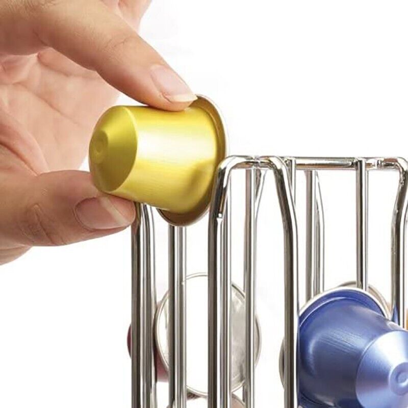 Nespresso Capsule Stand 360 Rotating Holds 40 Pods