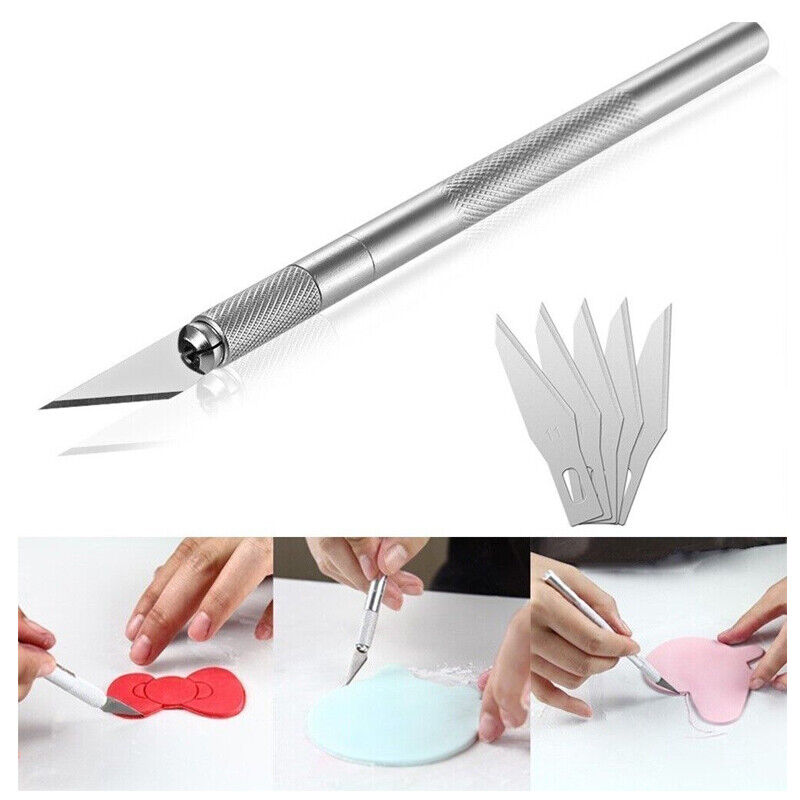 Precision Art Knife with 5 Replacement Blades Craft Cutting Tool