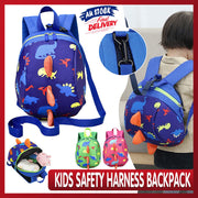 Kids Safety Harness Dinosaur Backpack with Leash