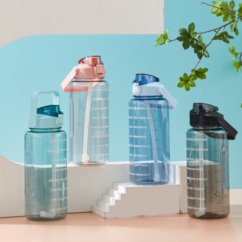 2L Motivational Water Bottle with Time Markings