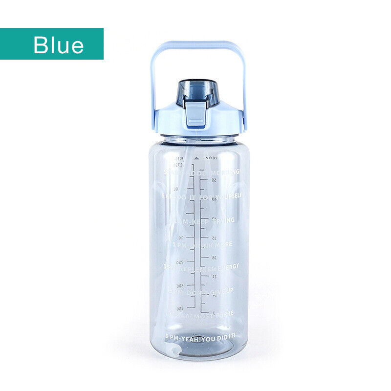 2L Motivational Water Bottle with Time Markings