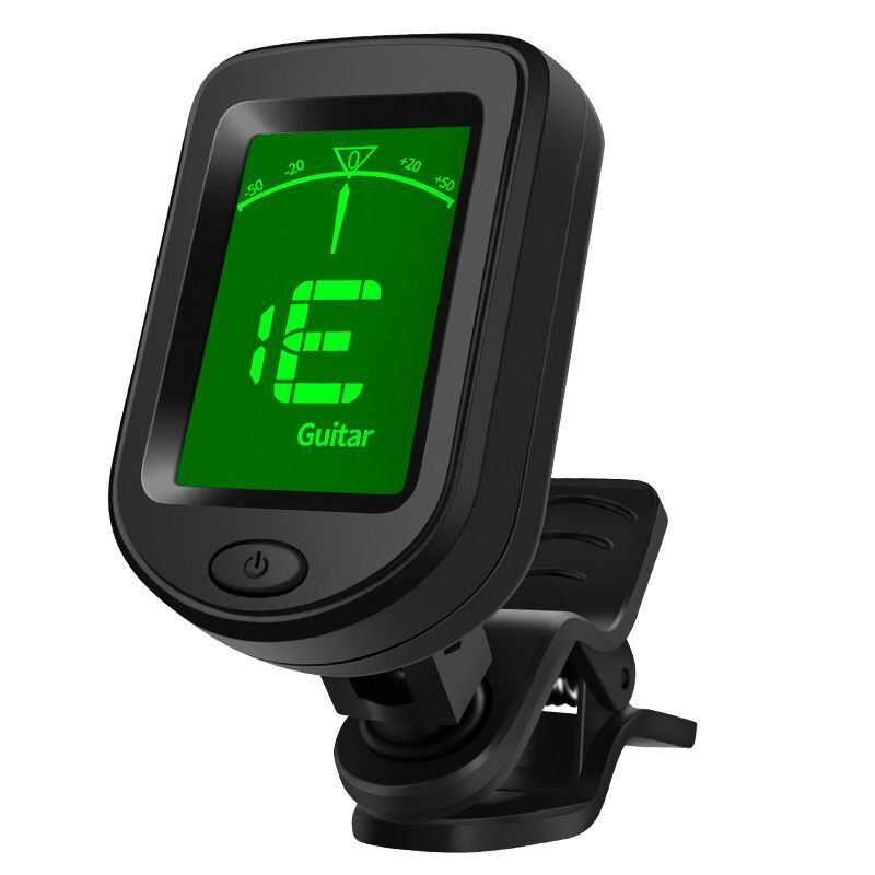 Multi-Function Clip Tuner with LCD for Guitar Bass