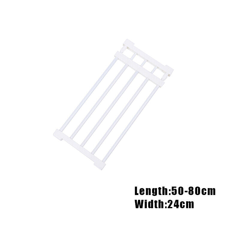Adjustable Closet Shelf Organiser with Hanger Rod