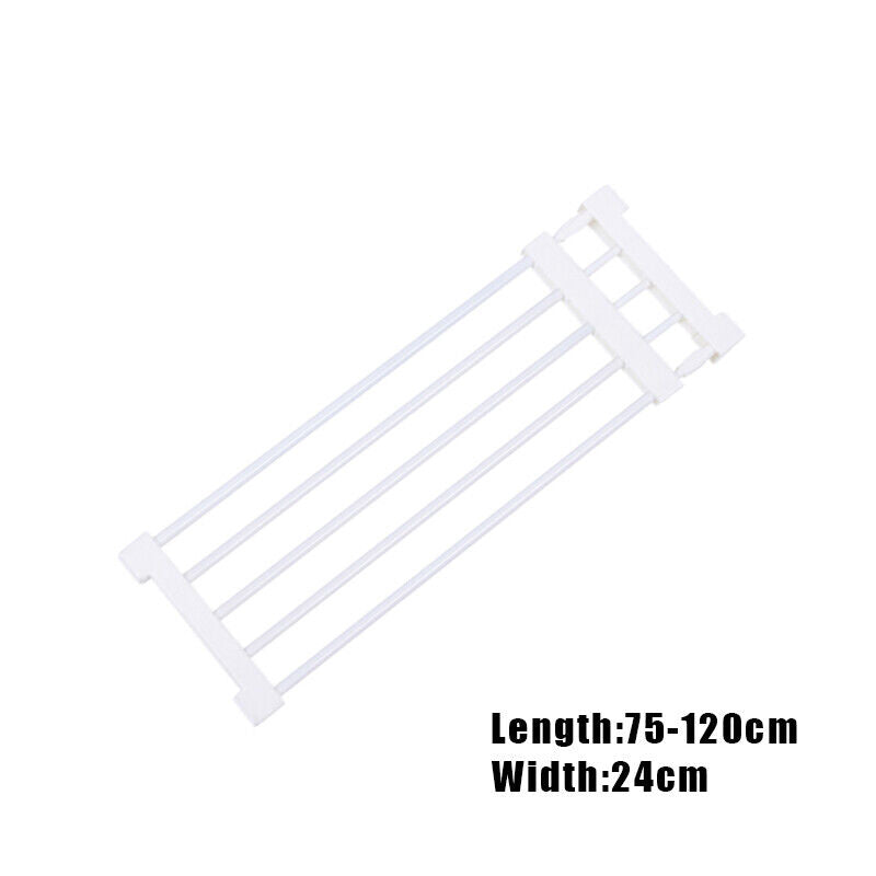 Adjustable Closet Shelf Organiser with Hanger Rod