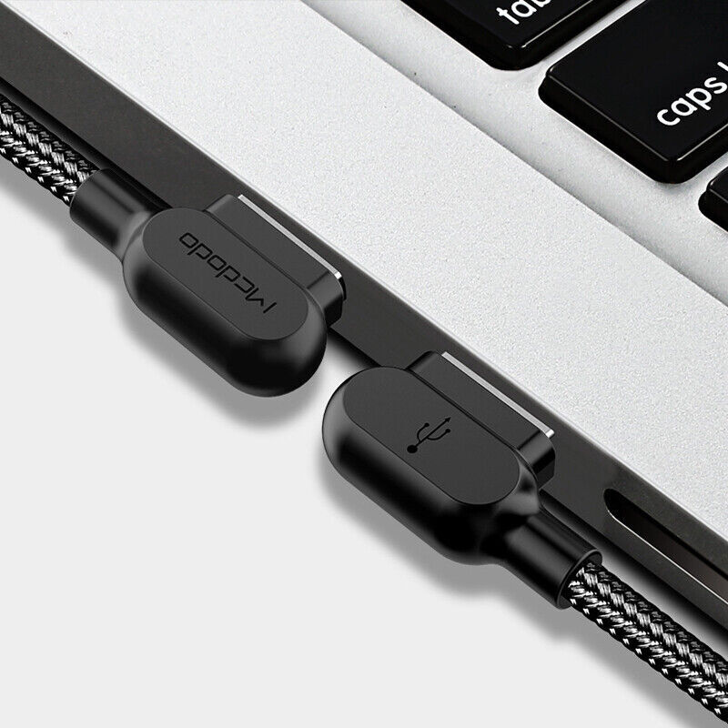 MCDODO Fast USB Charging Cable 90 Degree Heavy Duty for iPhone