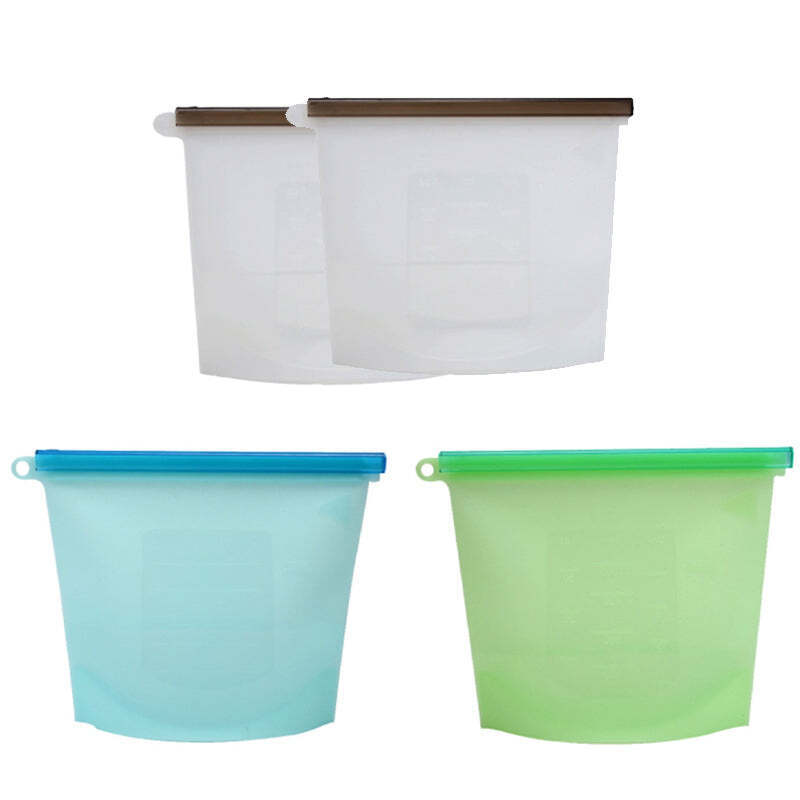 Reusable Silicone Food Storage Bags Vacuum Seal