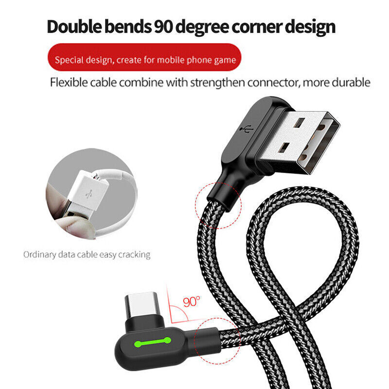 MCDODO Fast USB Charging Cable 90 Degree Heavy Duty for iPhone