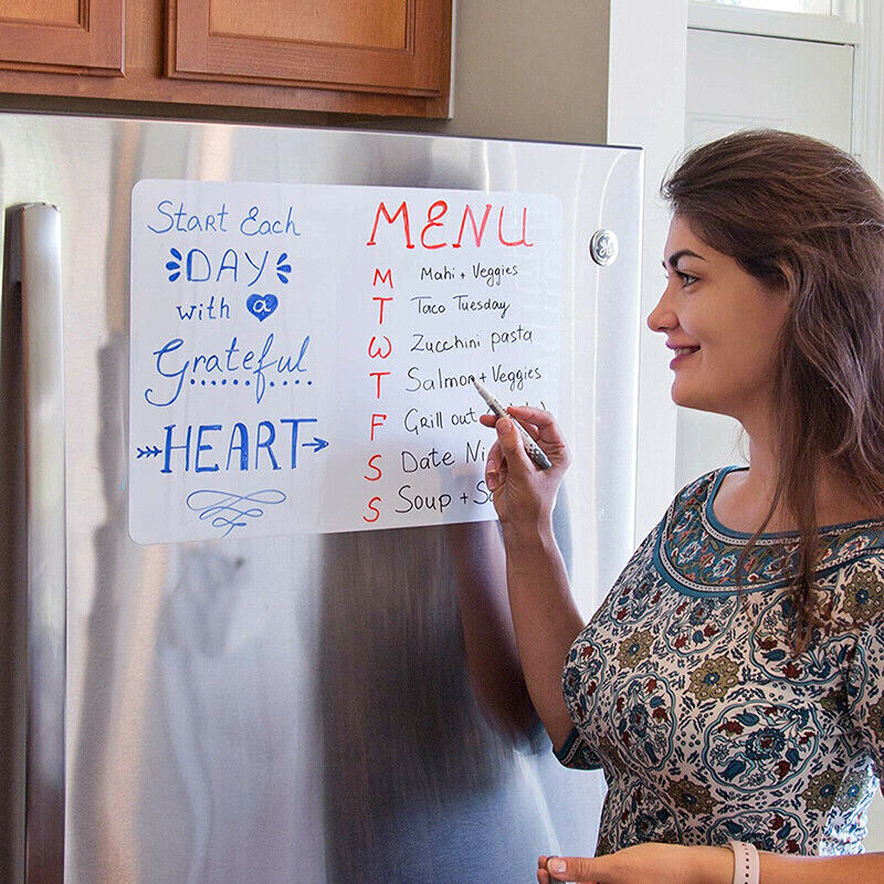 Magnetic Whiteboard A4 A5 Dry Erase Memo Board with Marker Set