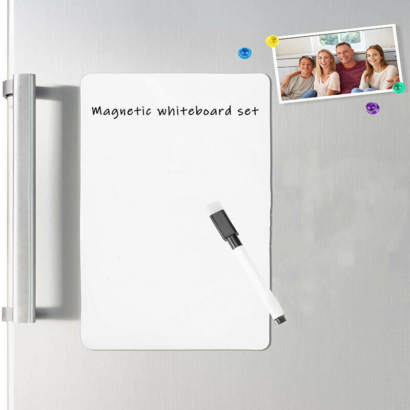 Magnetic Whiteboard A4 A5 Dry Erase Memo Board with Marker Set