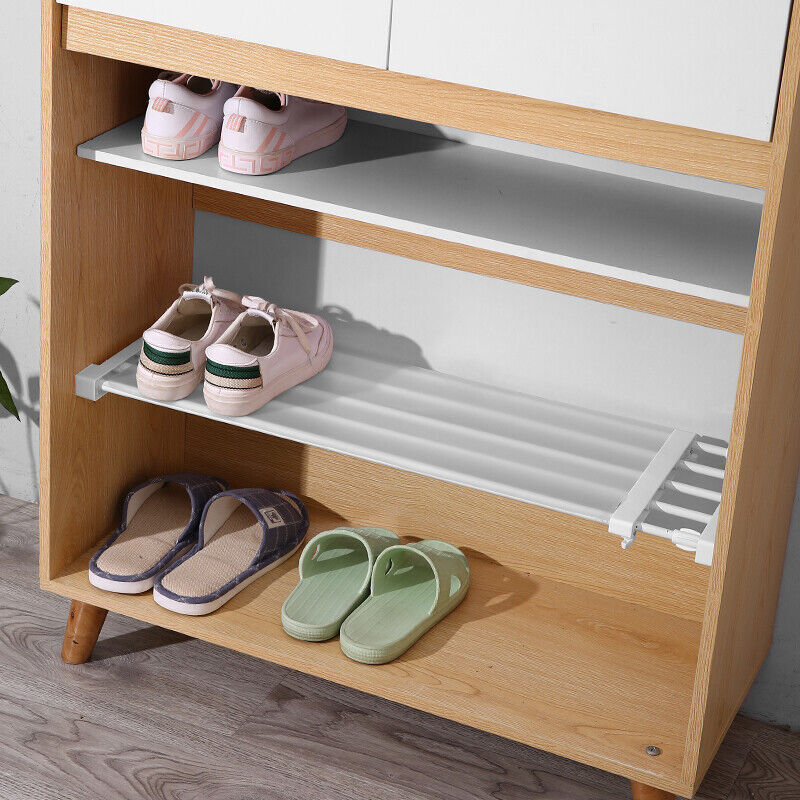 Adjustable Closet Shelf Organiser with Hanger Rod