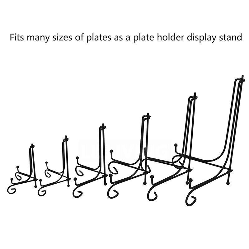 Iron Plate Display Easel for Photo Picture Bowl Dish