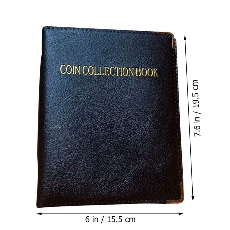 480 Pocket Coin Collection Album Book with Clear Storage Pages