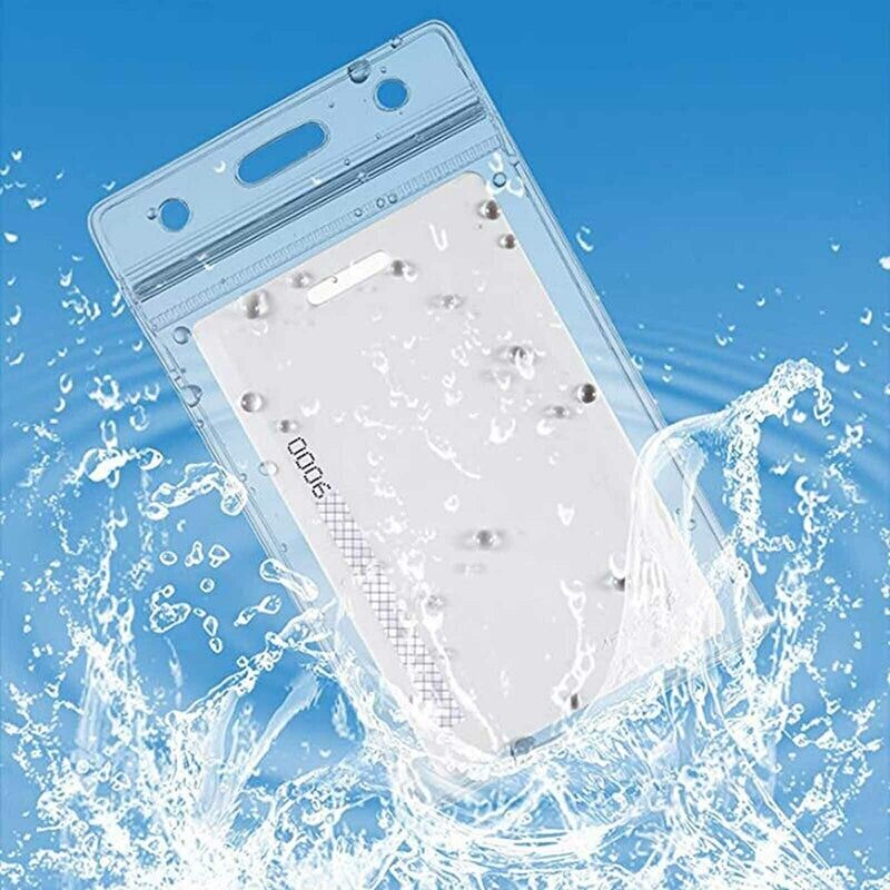 20pcs Clear ID Card Holder Pouches with Ziplock