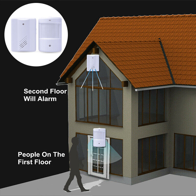 Wireless PIR Motion Sensor Door Chime 100m Range