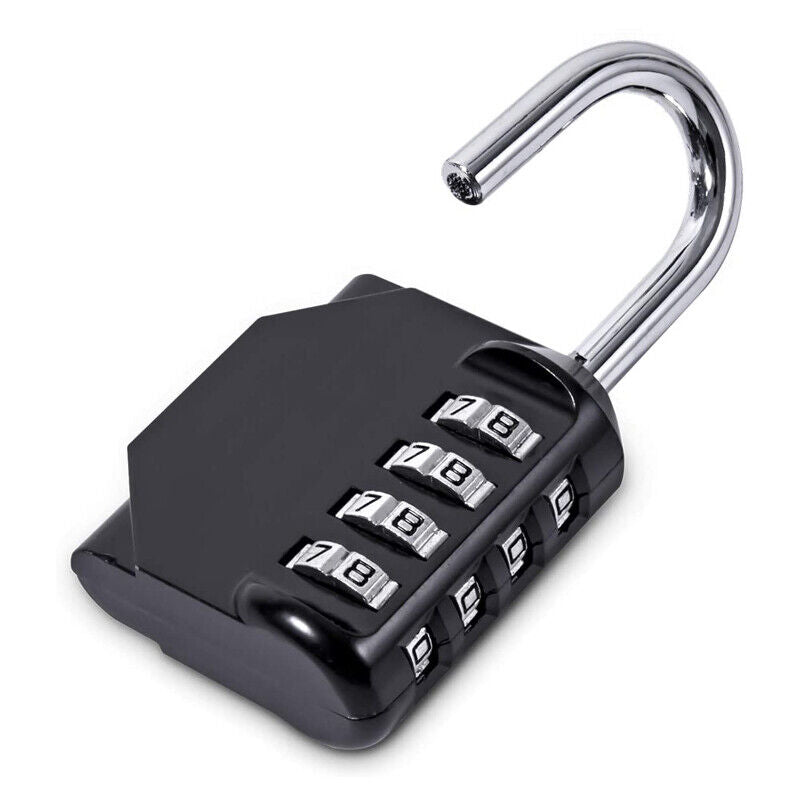 4 Digit Combination Padlock Waterproof Metal Security Lock