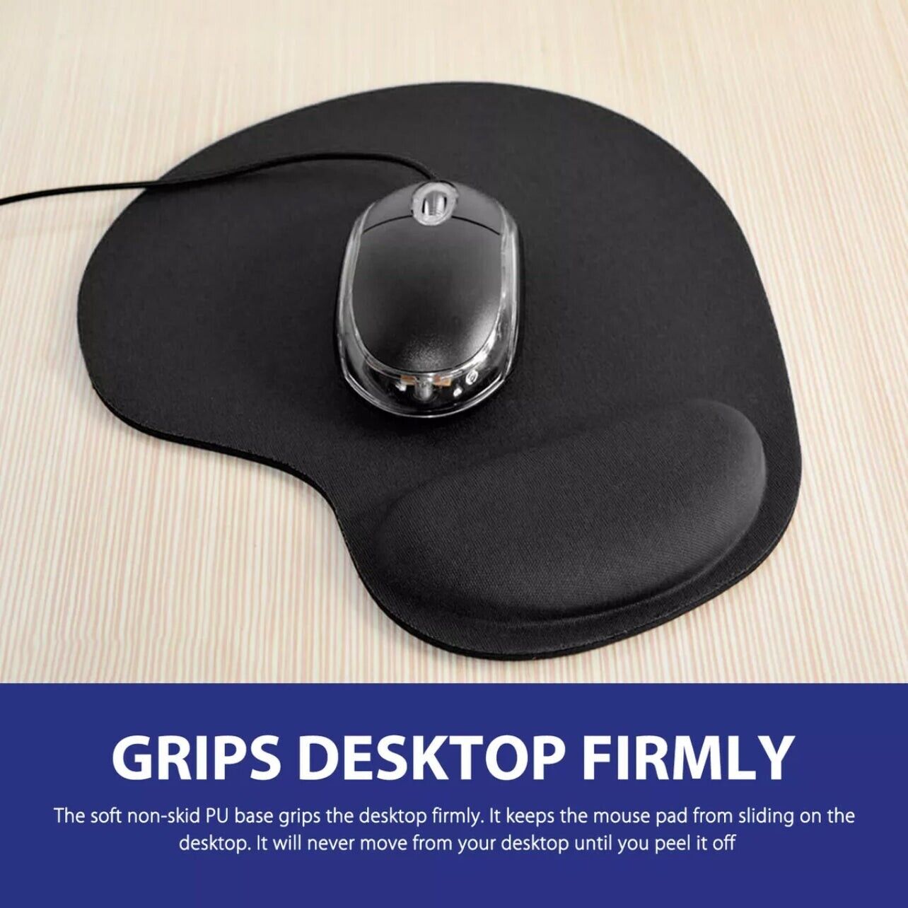 Ergonomic Wrist Support Mouse Pad Lycra Anti-Slip Ultralight
