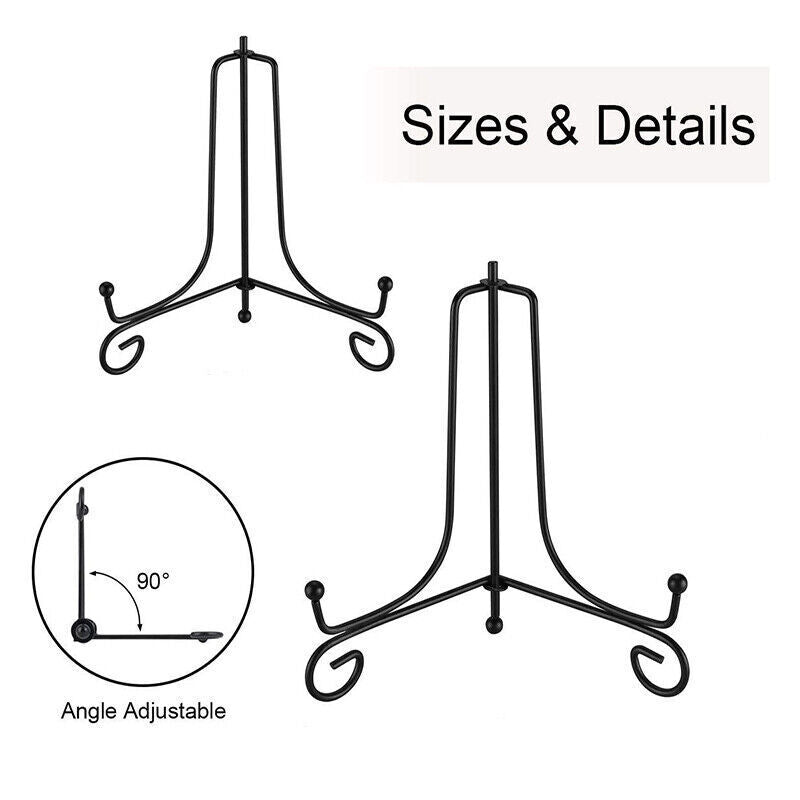 Iron Plate Display Easel for Photo Picture Bowl Dish