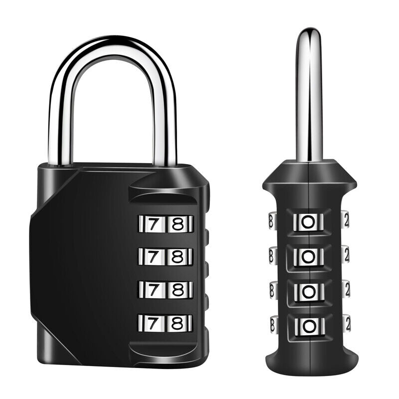 4 Digit Combination Padlock Waterproof Metal Security Lock