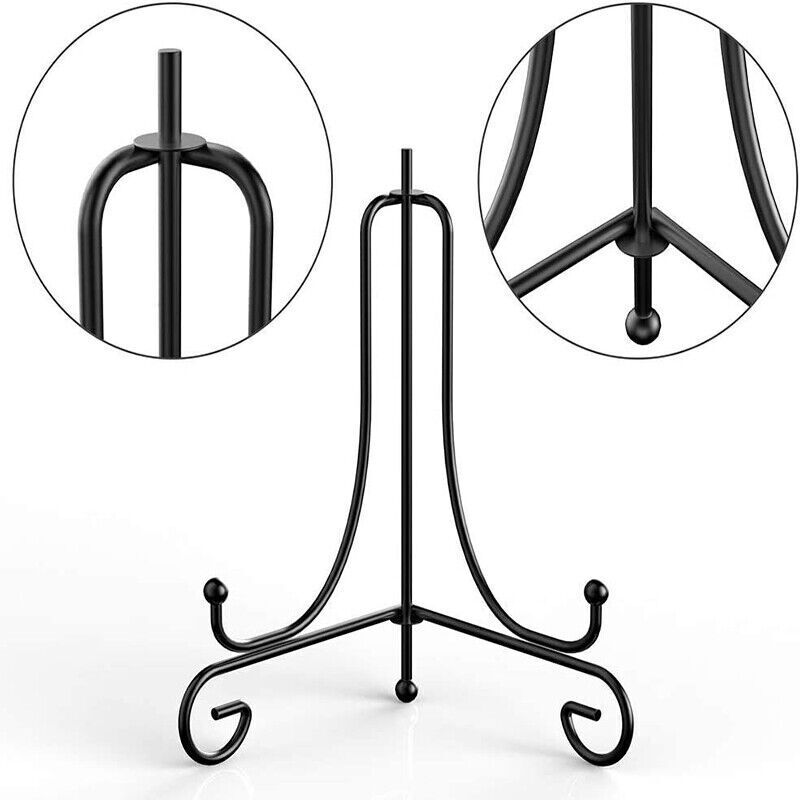 Iron Plate Display Easel for Photo Picture Bowl Dish