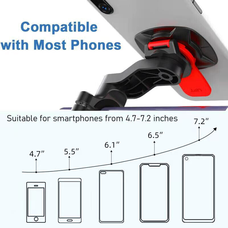 Bike Phone Holder Mount with Stick Adapter Bracket