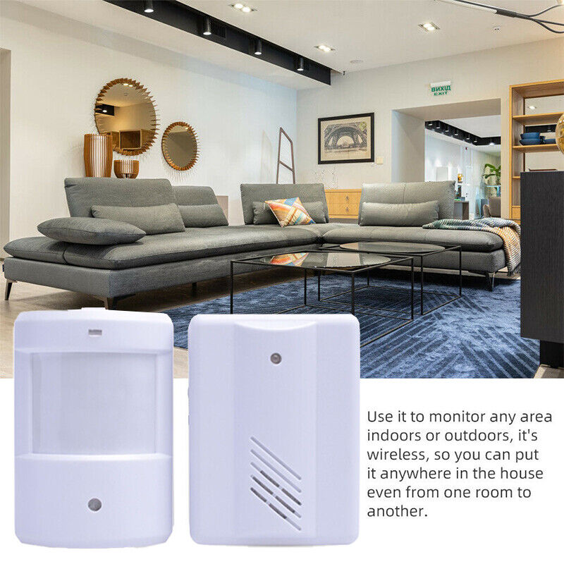Wireless PIR Motion Sensor Door Chime 100m Range