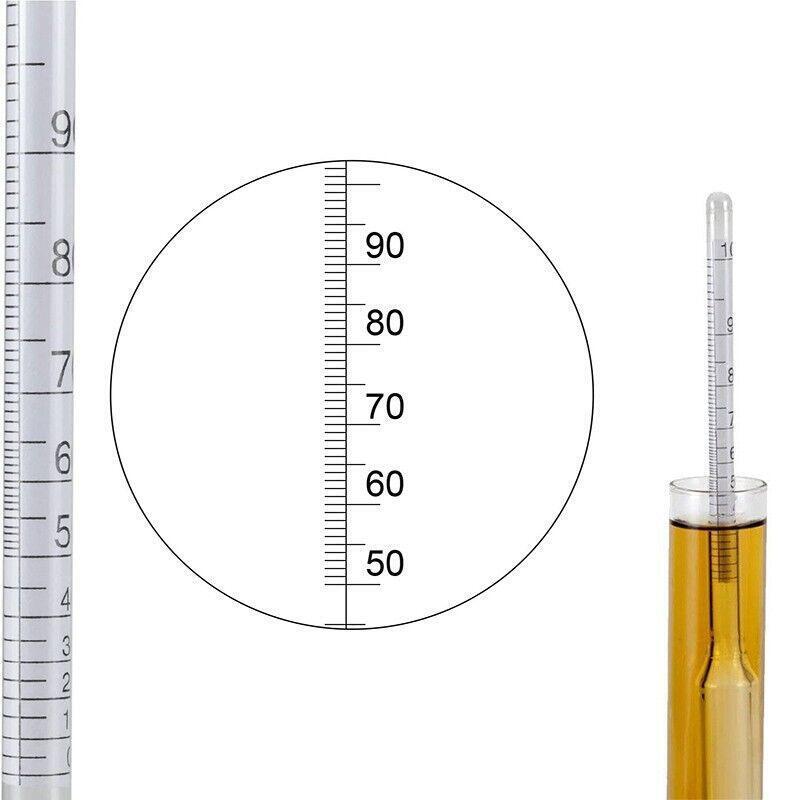 Alcohol Meter 0-100% Whiskey Moonshine Spirit Test