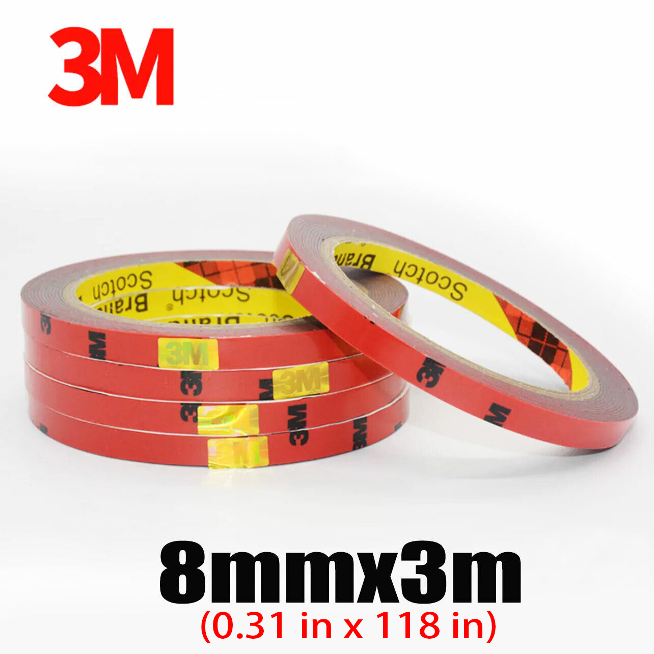 3M Strong Double-Sided Foam Tape Super Sticky for Vehicle & Craft