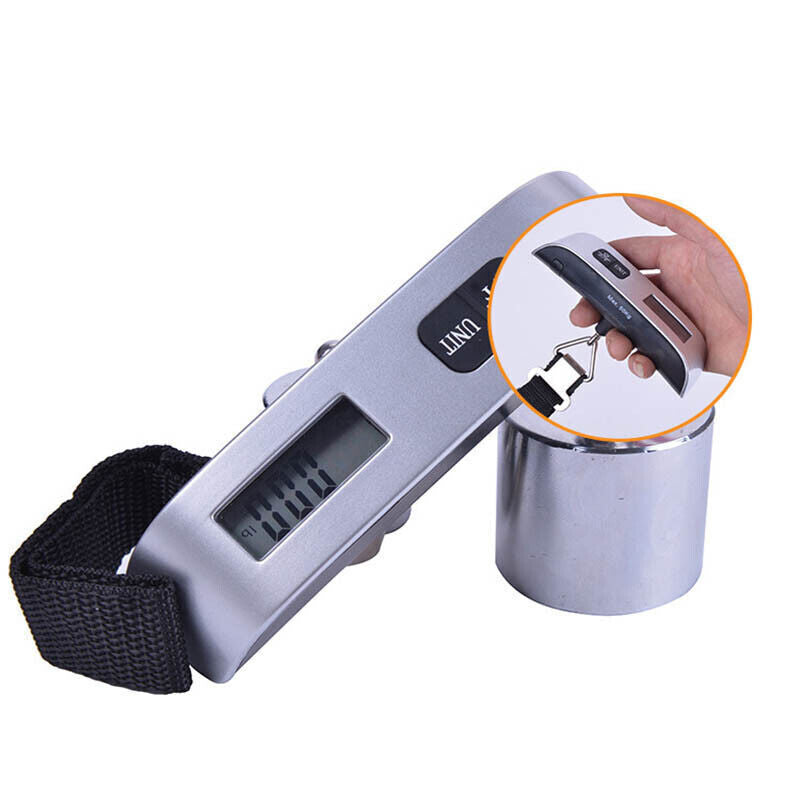 Portable Digital Luggage Scale LCD 50kg 10g Travel Weight Tool