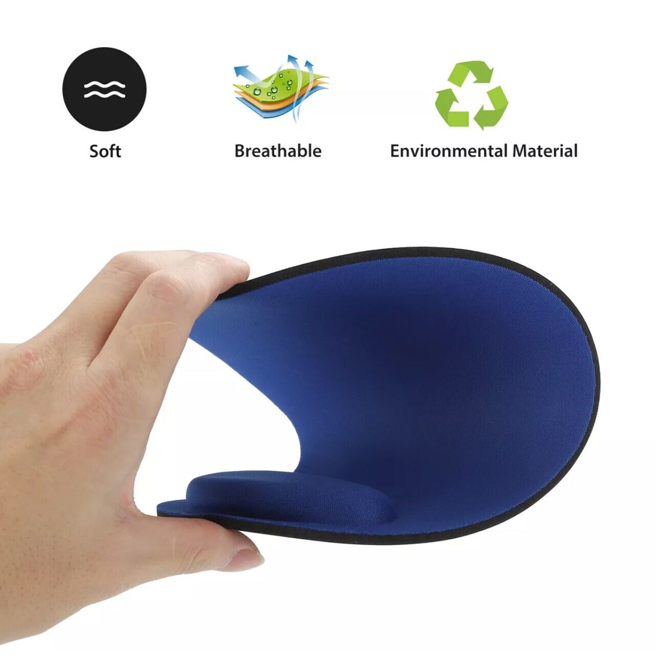 Ergonomic Wrist Support Mouse Pad Lycra Anti-Slip Ultralight