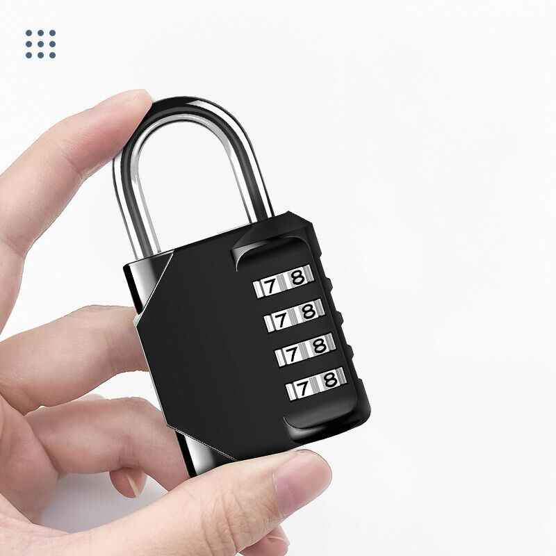 4 Digit Combination Padlock Waterproof Metal Security Lock